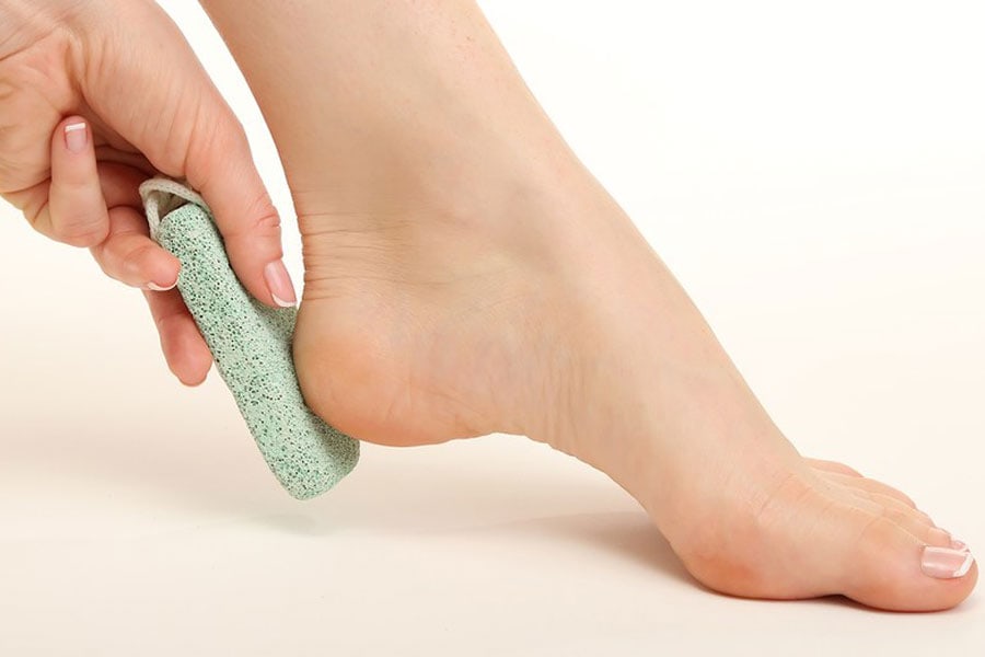 best way to soften hard skin on feet
