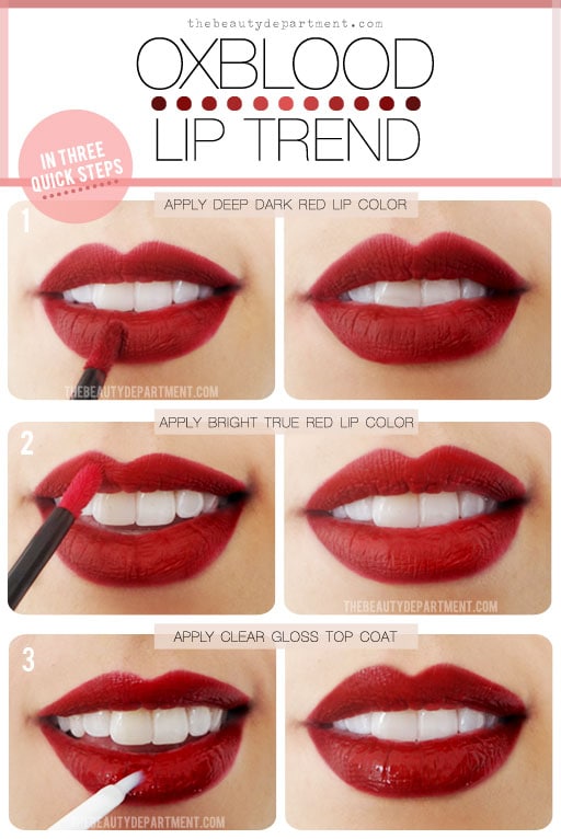red lipstick color tutorial
