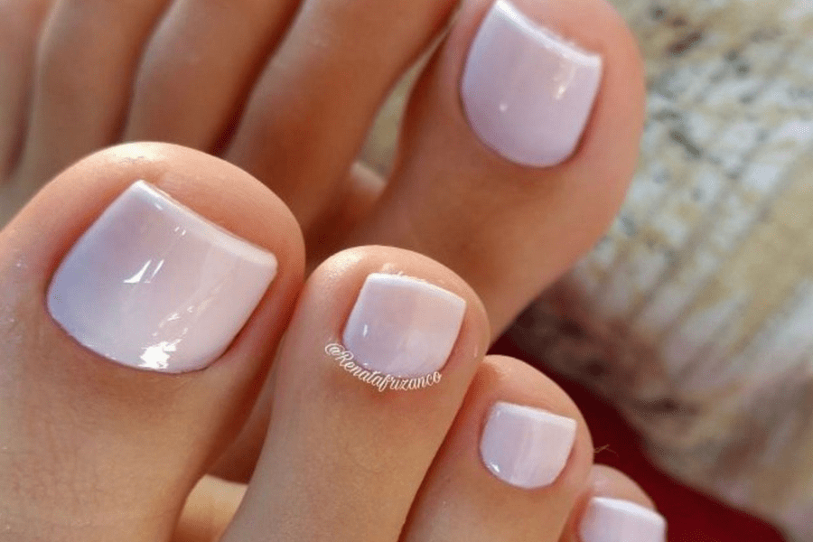 lilac french manicure 1