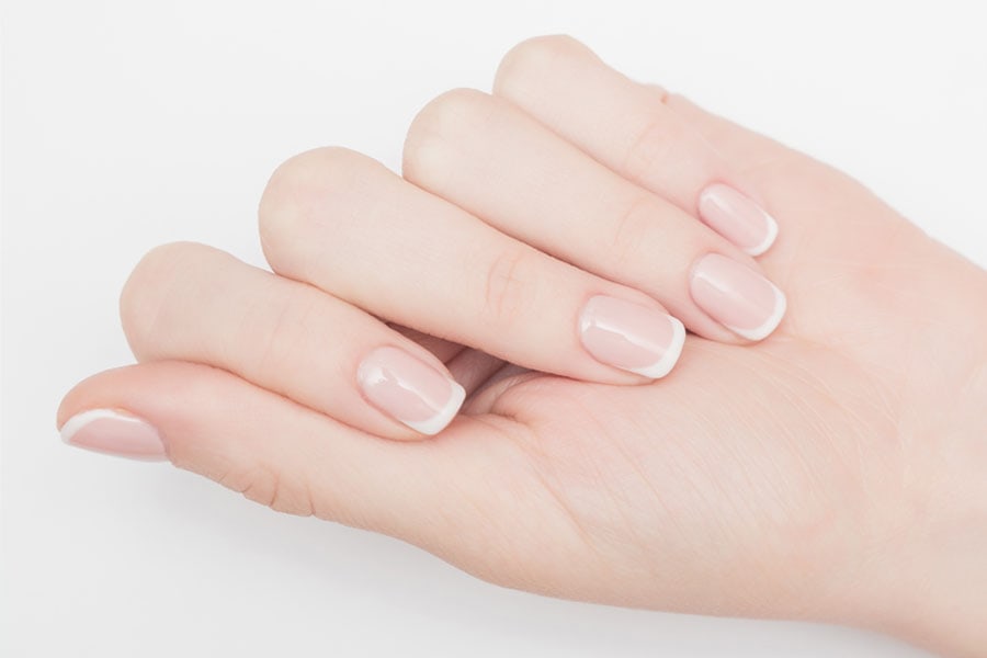clean your acrylic nails with acetone-free polish remover